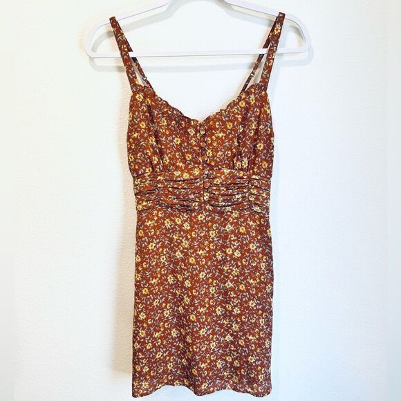 ABERCROMBIE & FITCH FLORAL MINI DRESS SIZE XS - Picture 1 of 10